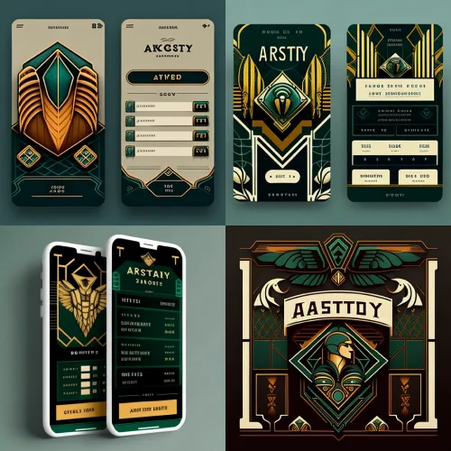 Art Deco inspiration board