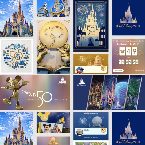Disney 50 inspiration board