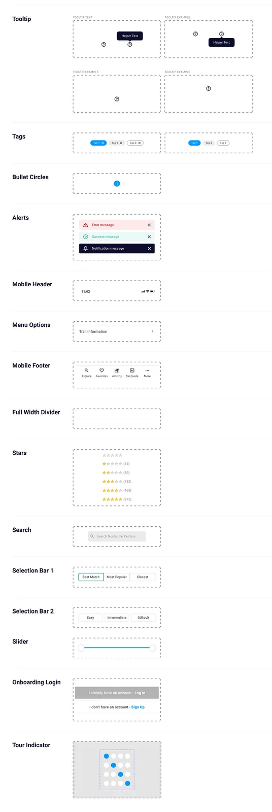 Design system components — screen 3