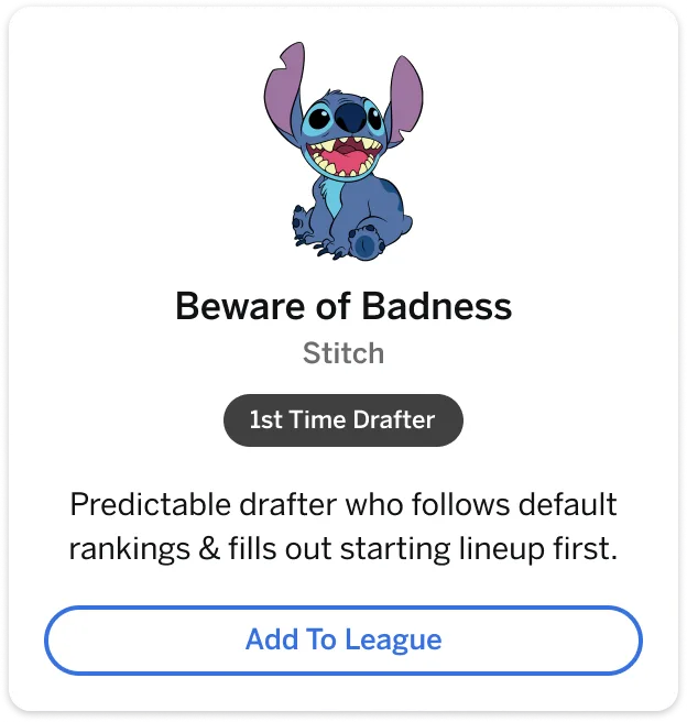 Auto Team card with the First Time Drafter strategy