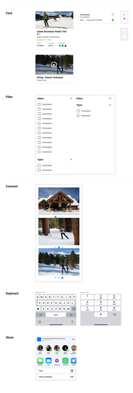 Design system components — screen 4