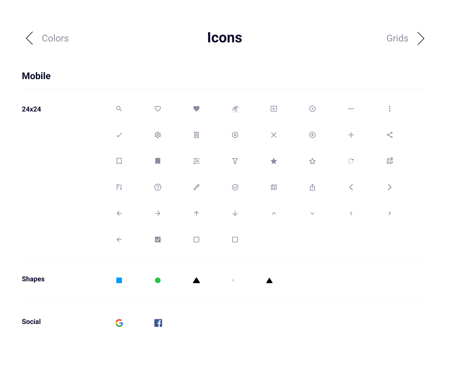 Style guide: Icons (24×24)