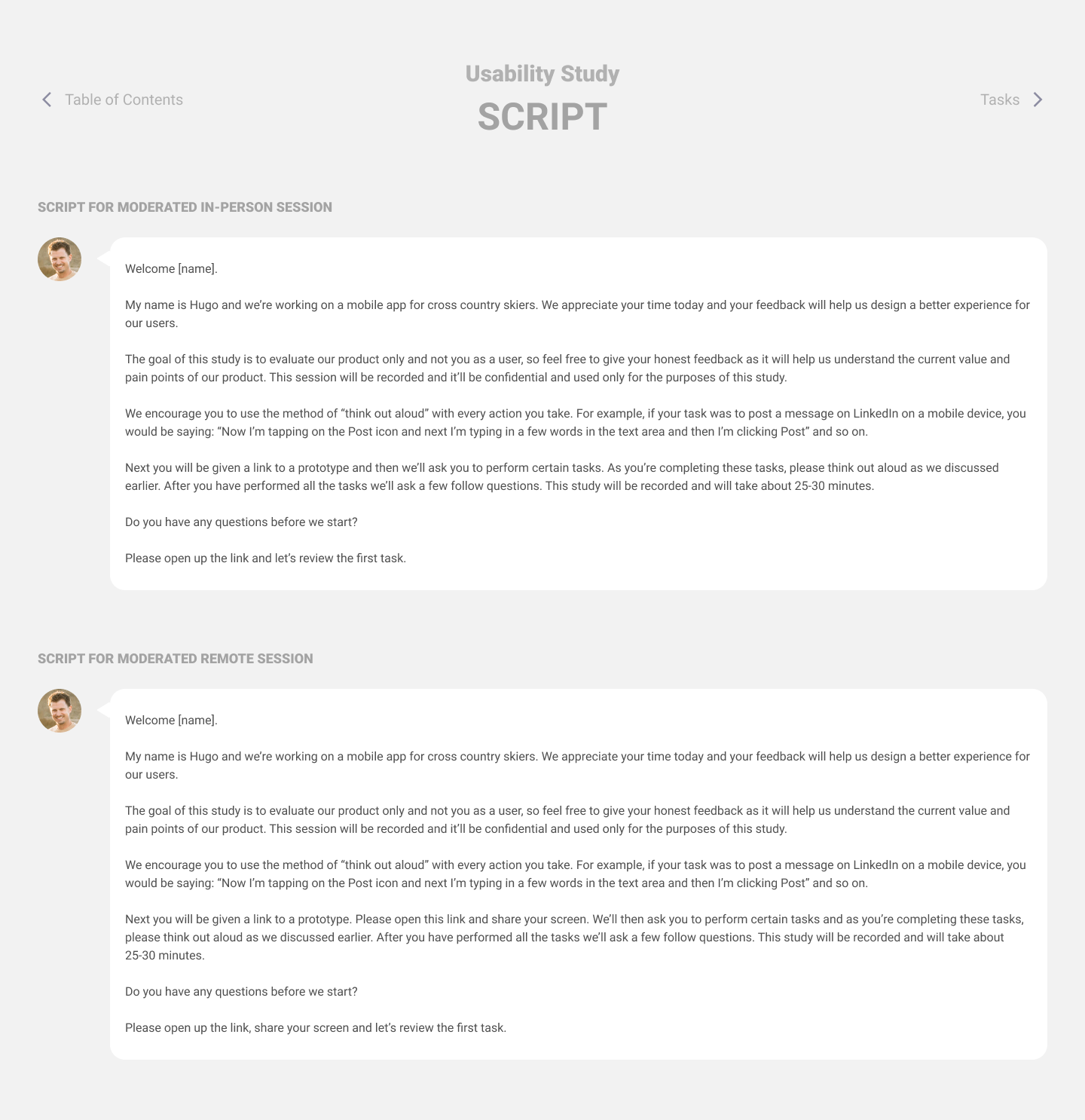 Usability test plan — screen 4