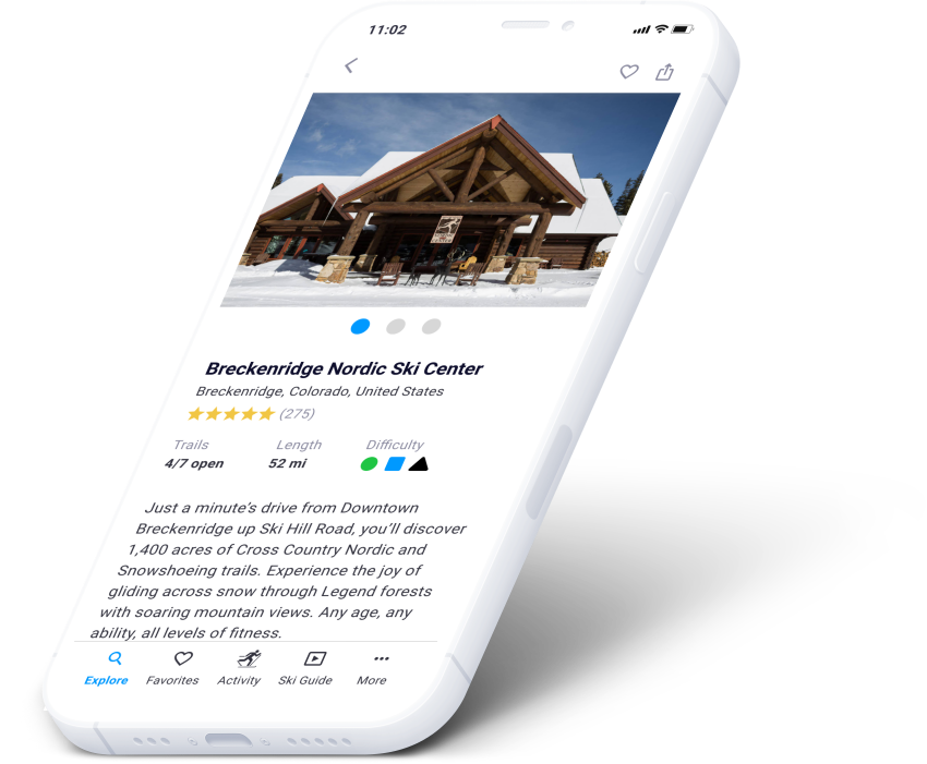 Explore Nordic ski centers — screen 4