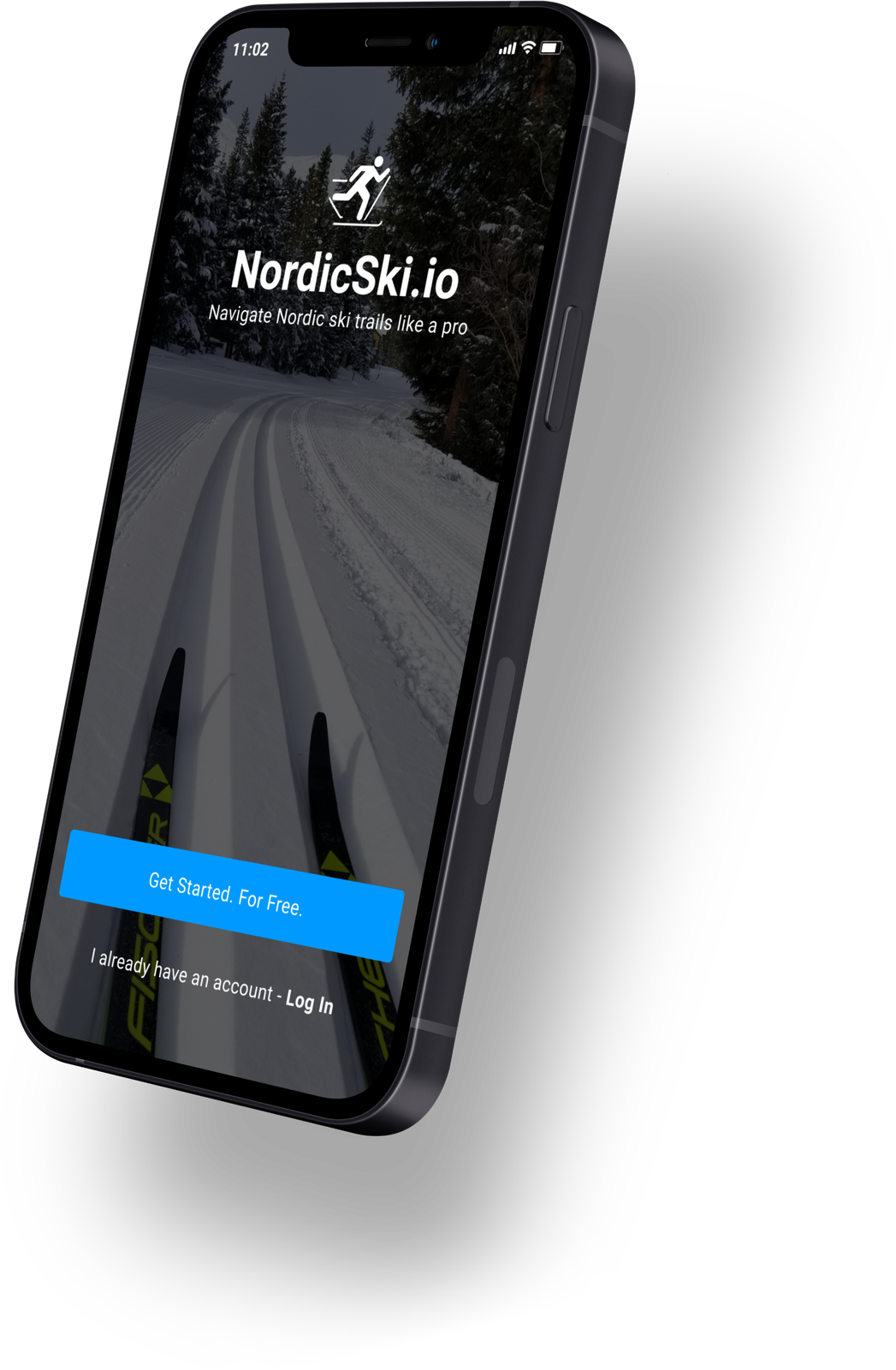 NordicSki.io app screen 2