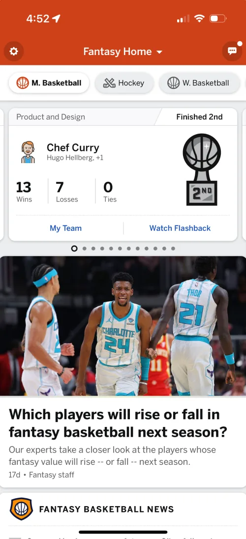 Homepage, current design