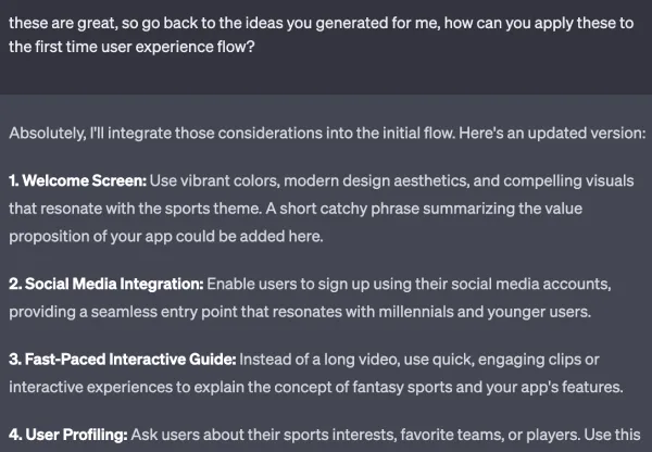 AI generated UX flow 5