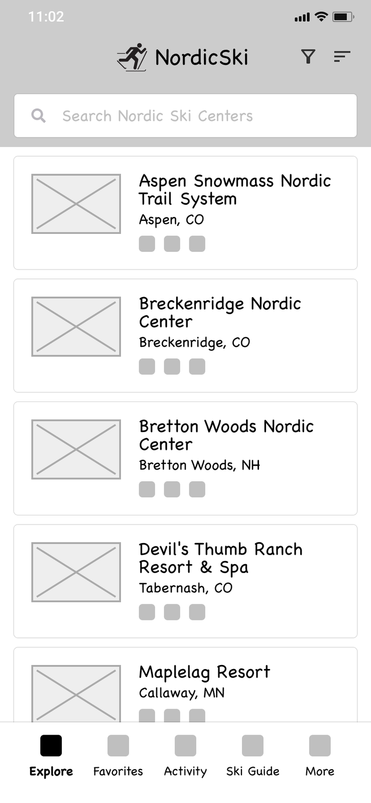 Explore — screen 1