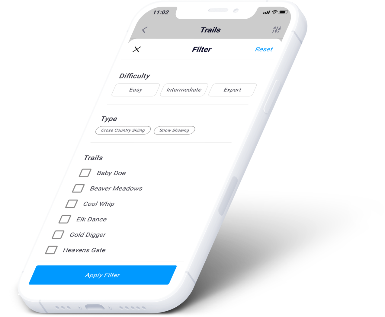 Explore ski trails — screen 4
